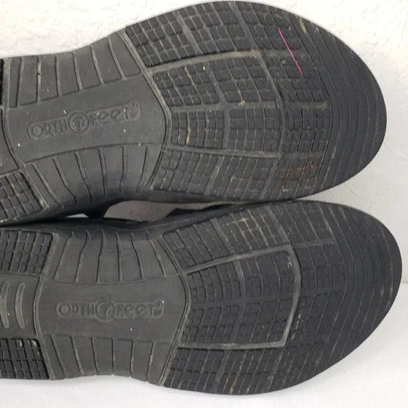 Orthofeet Black Cambria Diabetic Sandals Mens Comfort Shoes Walking - Picture 12 of 13